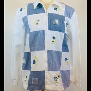 Alfred Dunner Patchwork Women’s Jacket Siz…